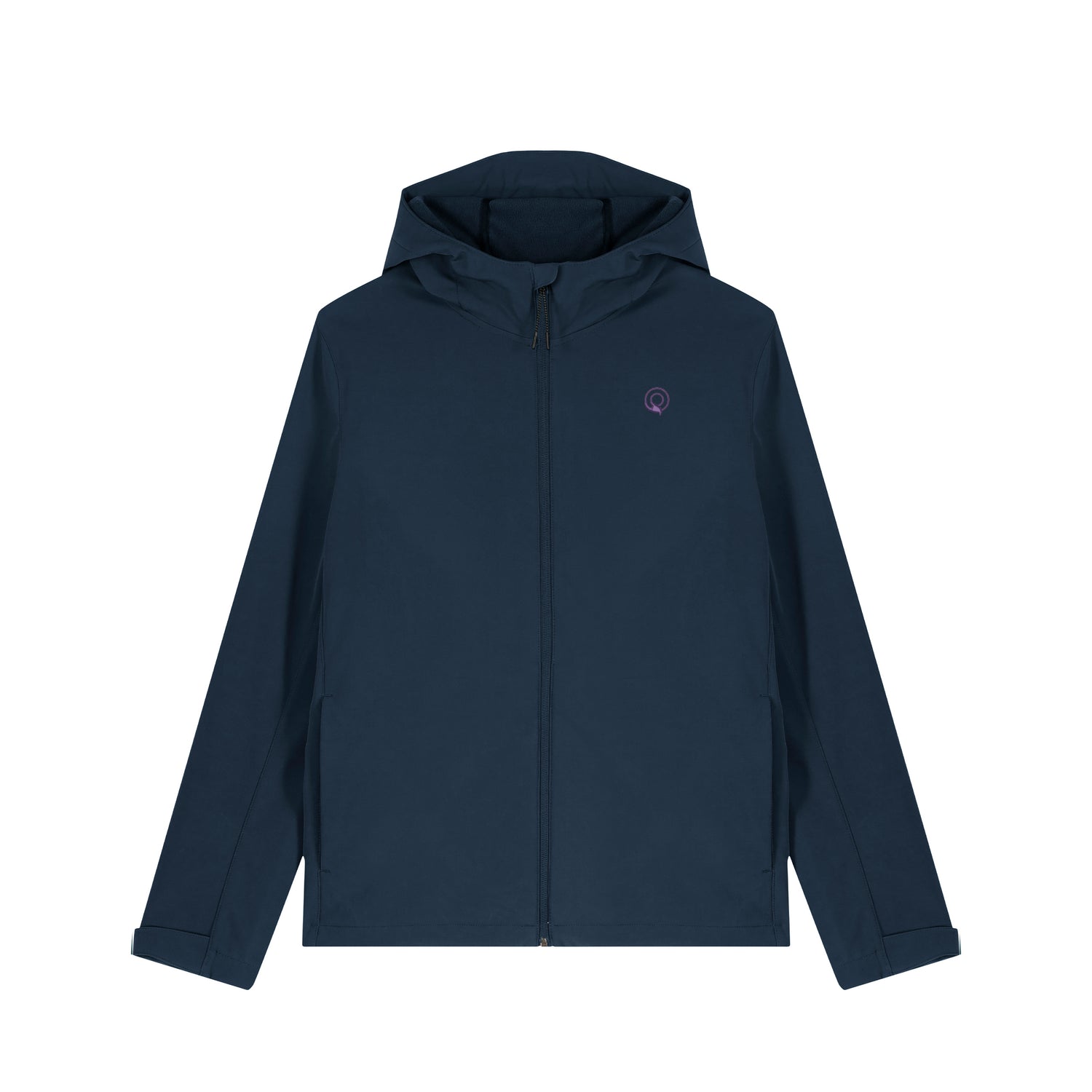 Dark blue NEW WORLD GUARDIANS Adventurer softshell jacket for men in recycled polyester, vegan outdoor wear, 4 color options