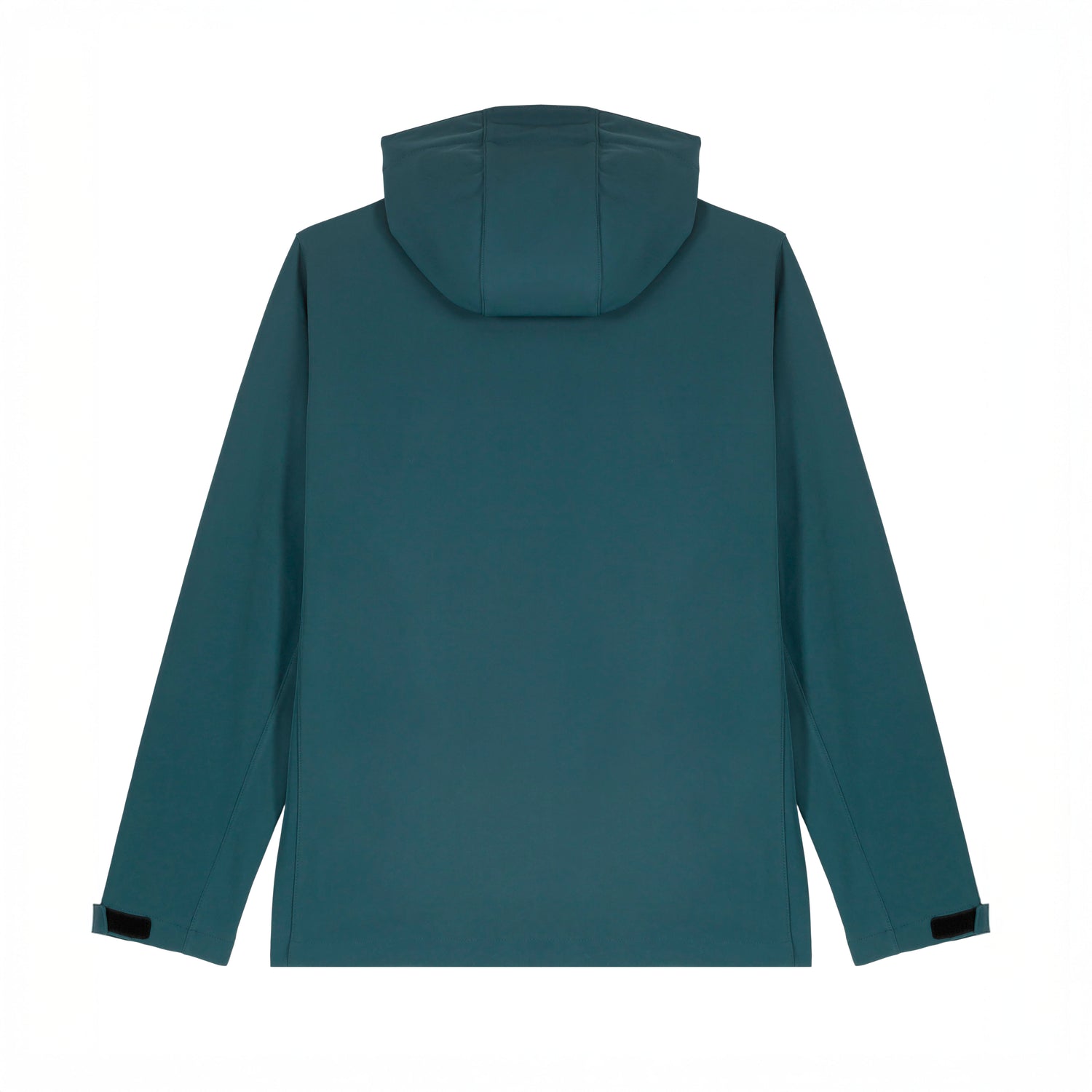 Back view of NEW WORLD GUARDIANS Adventurer men’s softshell jacket in recycled polyester, sustainable adventure wear, 4 colors