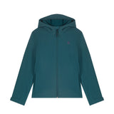 Turquoise vegan and cruelty-free softshell jacket for women with bonded fleece lining, weather protection, in 4 color options