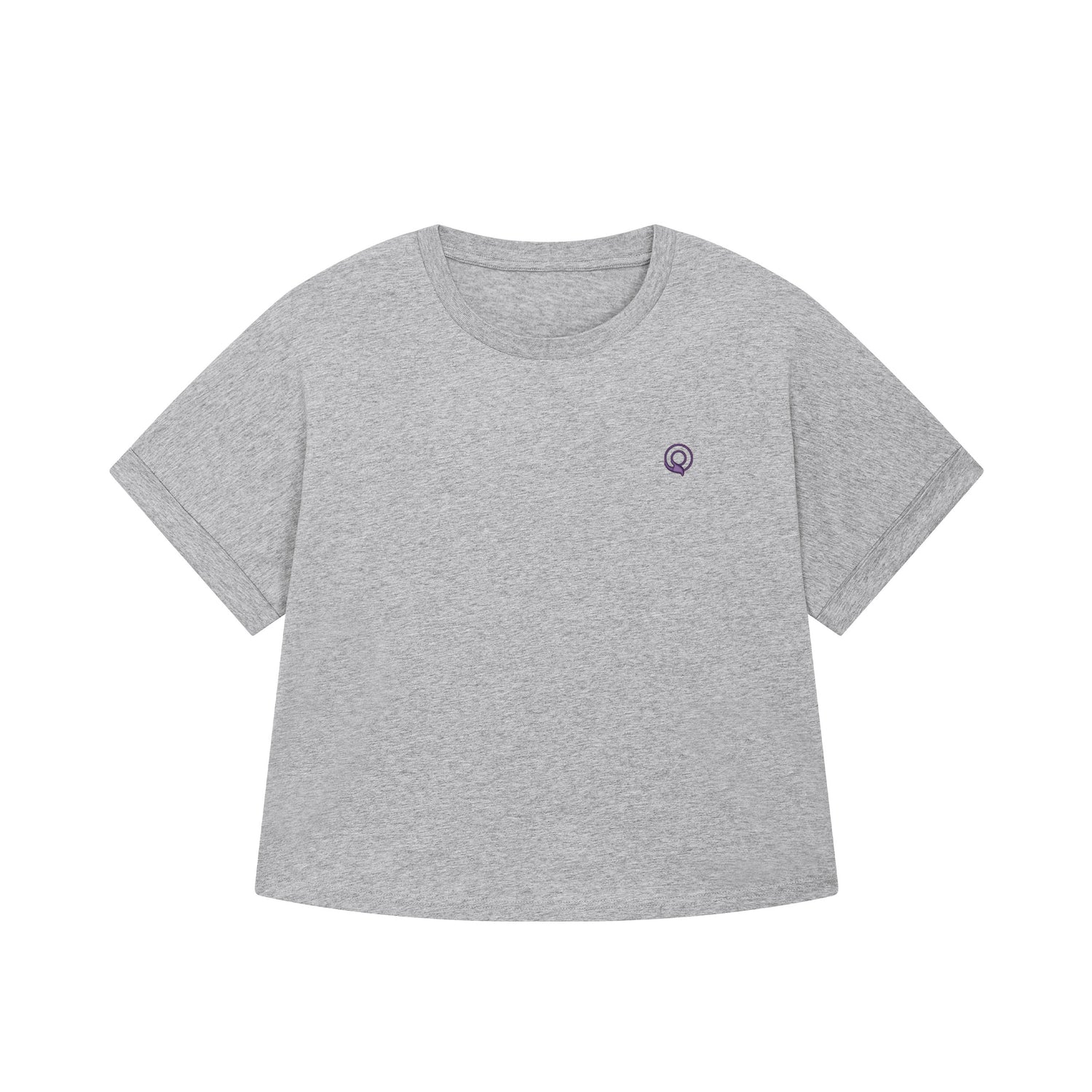 Grey NEW WORLD GUARDIANS women’s relaxed fit t-shirt in 100% organic cotton, sustainable fashion staple in 7 colors