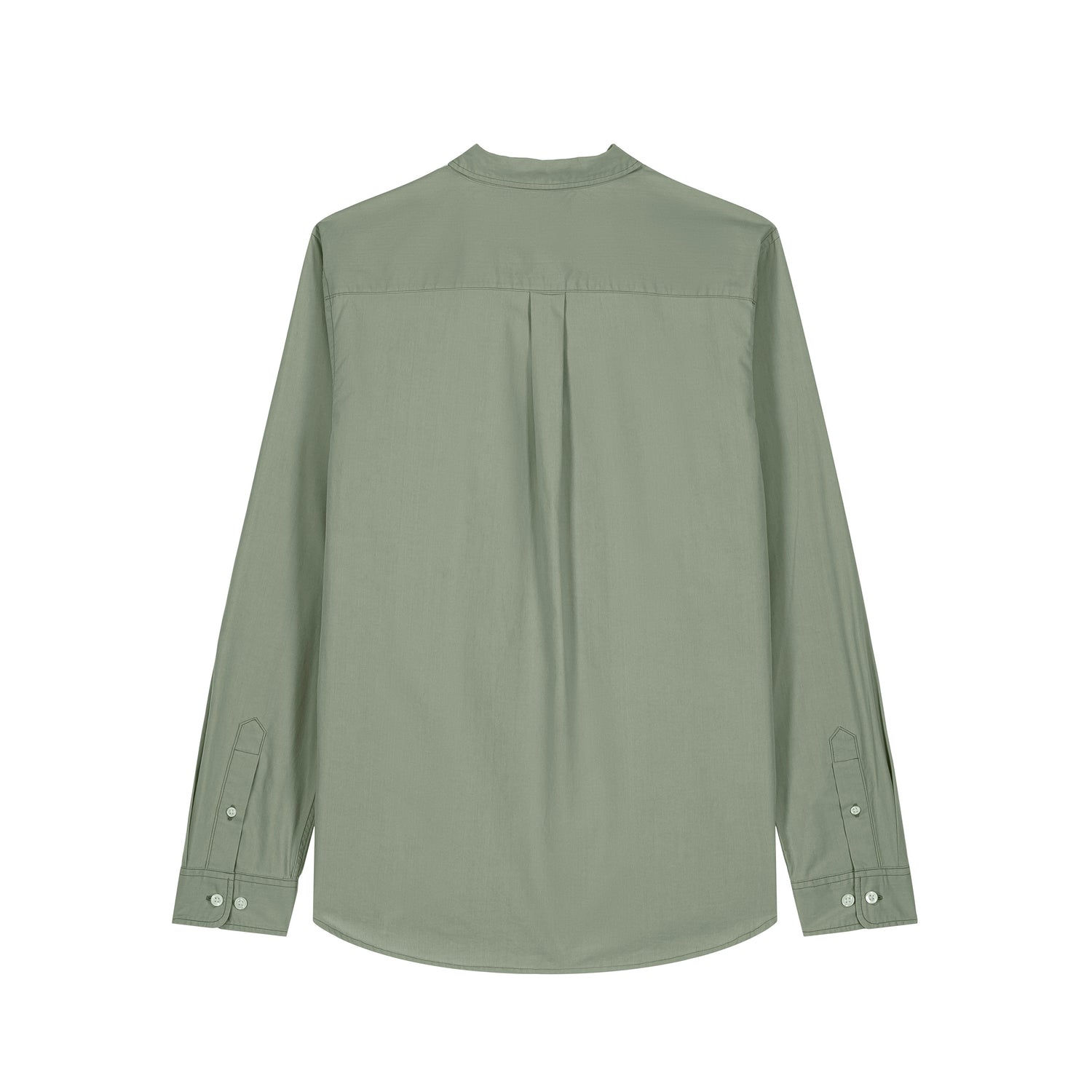 Back view of the soft khaki shirt for women – sustainable and ethically made fashion by New World Guardians.
