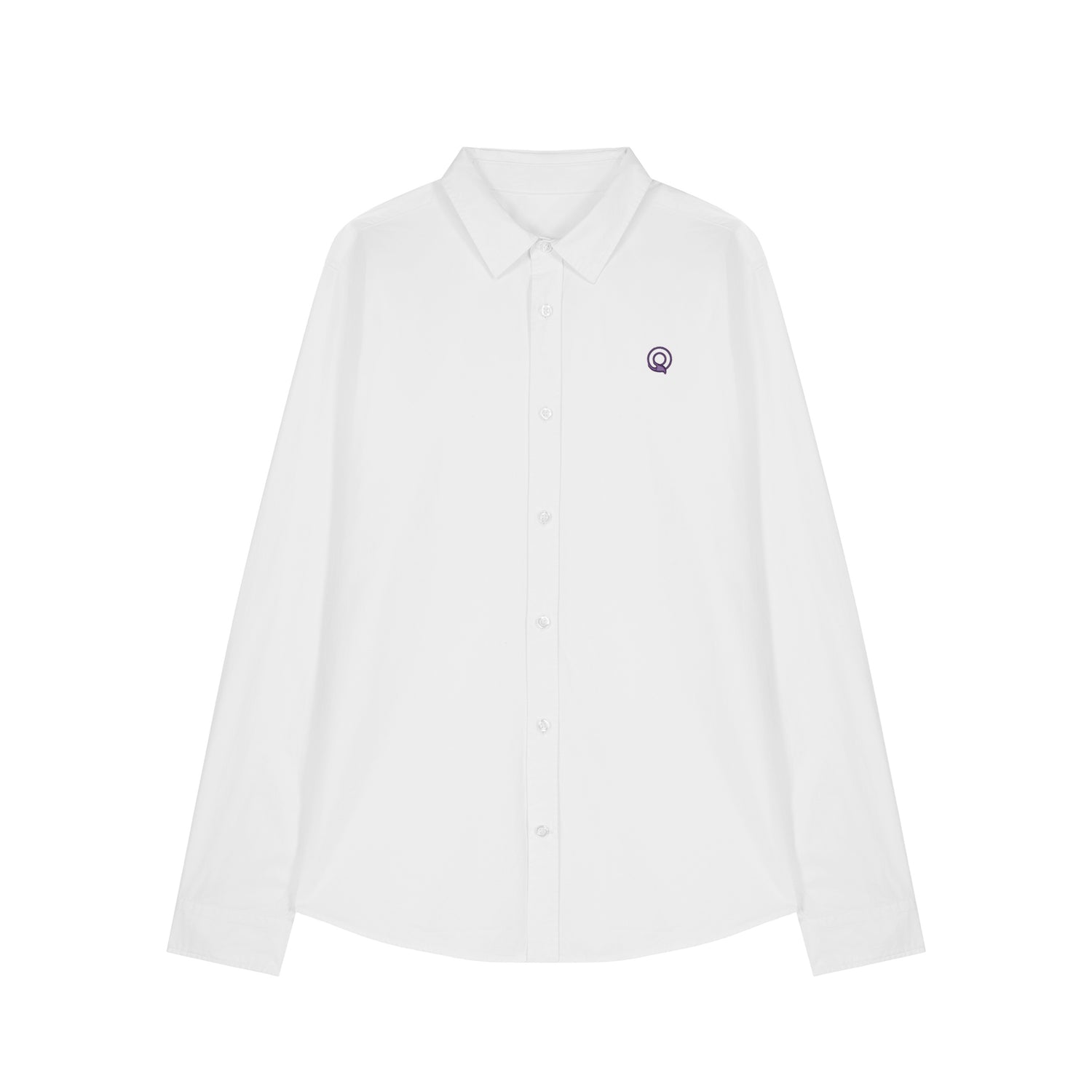 Front view of the white shirt for women – sustainable and ethically made fashion by New World Guardians.