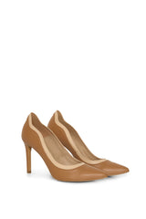 IVO #2 Caramel & Almond | Vegane High Heels aus Pilzleder