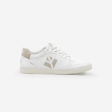 Baskets sneakers végan et écologique cuir végétal blanche beige - Topsy Cog