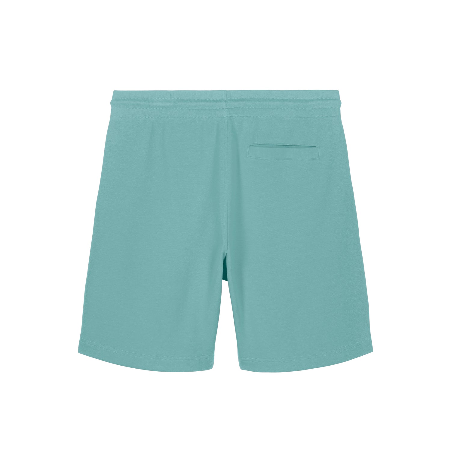 Back view of unisex eco-friendly shorts in organic cotton blend, NEW WORLD GUARDIANS IMPACT – versatile and stylish
