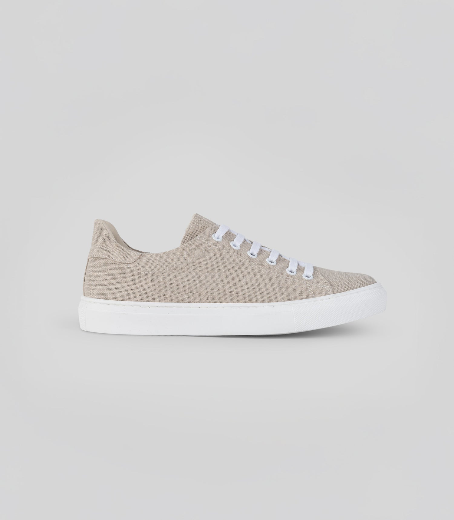 Vegan hemp sneaker by Solari Milano, side view