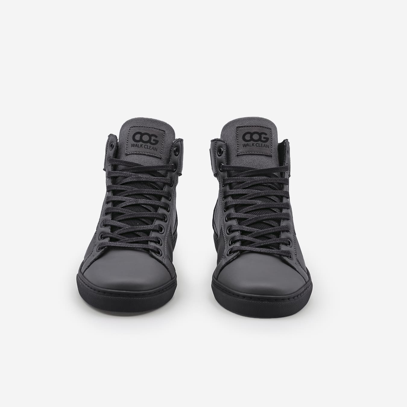 Baskets sneakers montantes végan et écologique grise - Wallace Cog