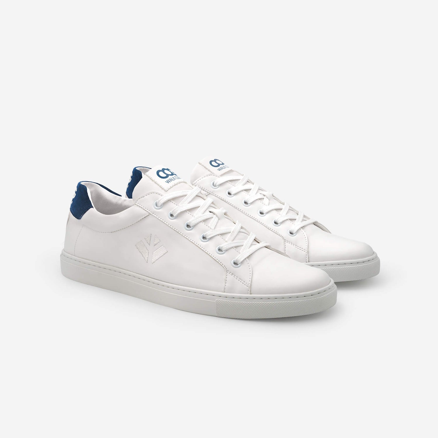 Winton Sneaker - Weiß Blau V2 – Dreiviertelansicht