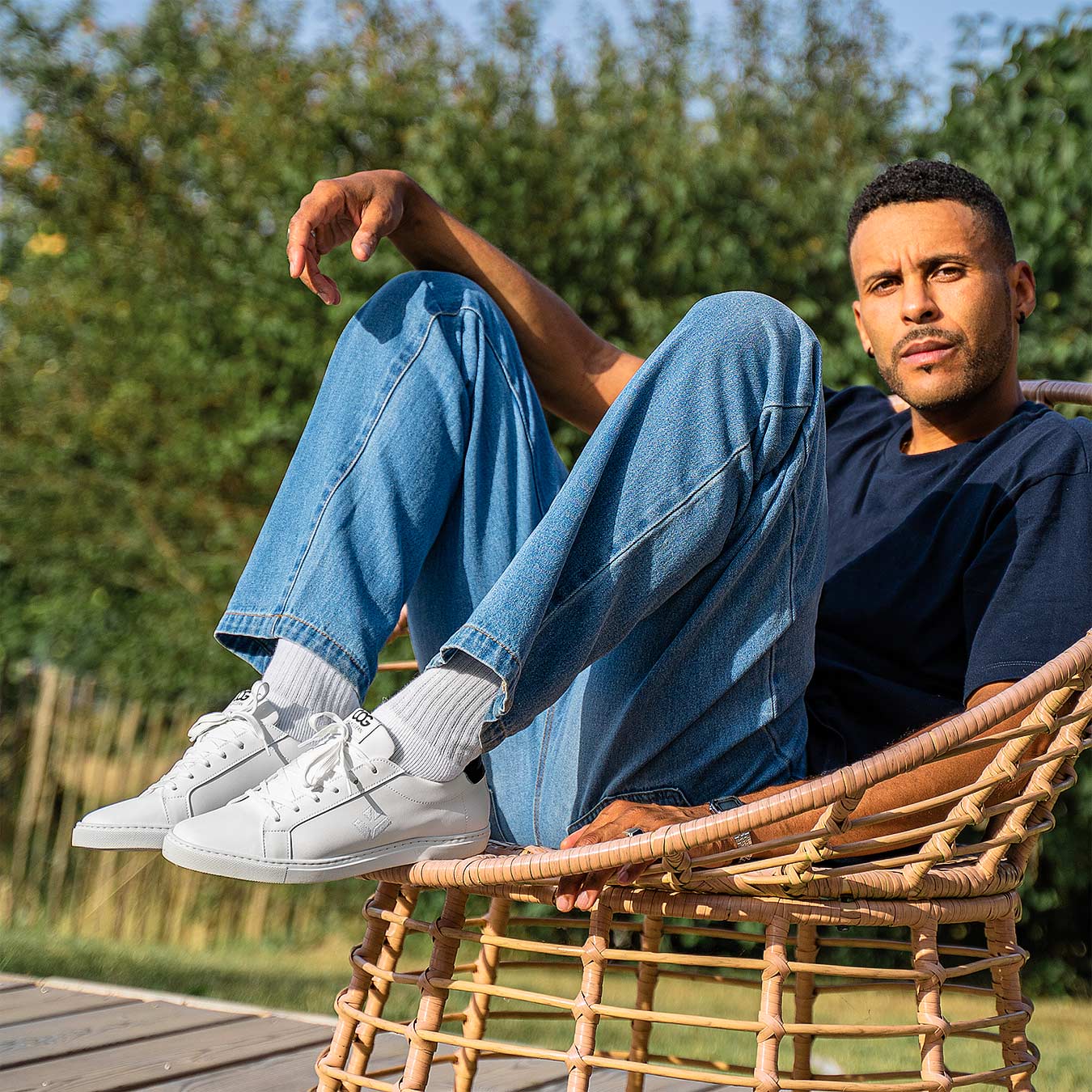 Winton Sneaker - White Black Silver