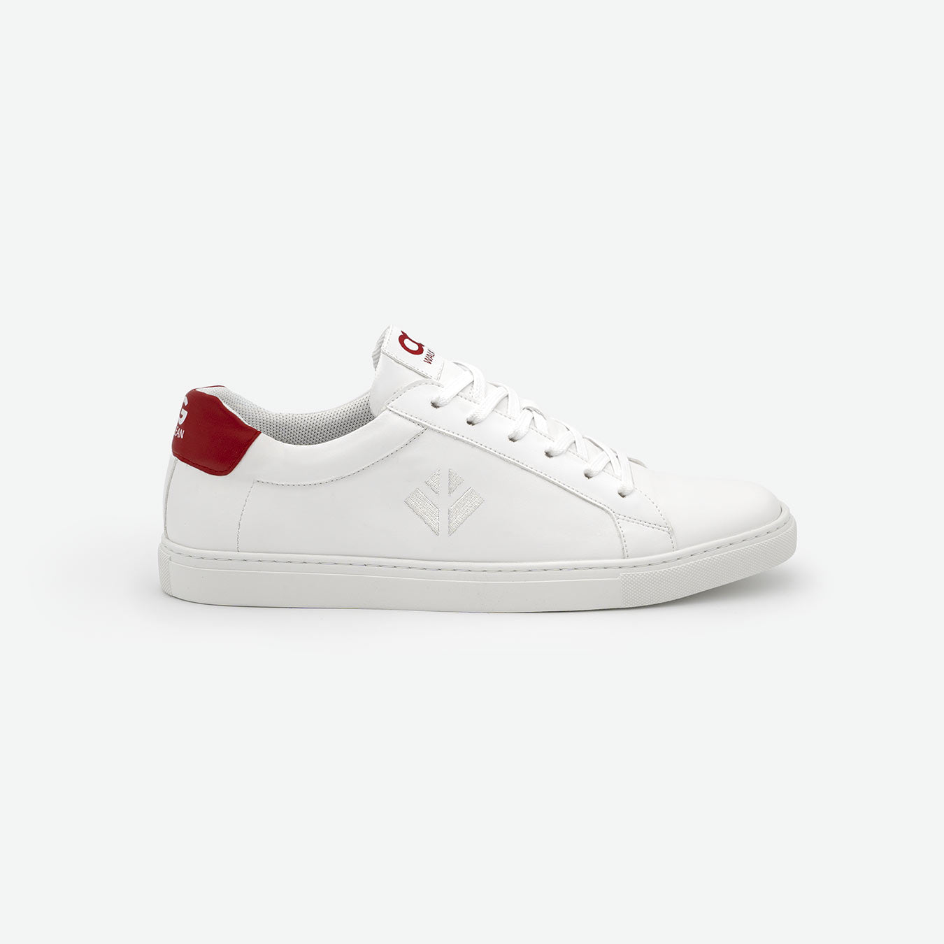 Winton Sneaker - White Red Silver