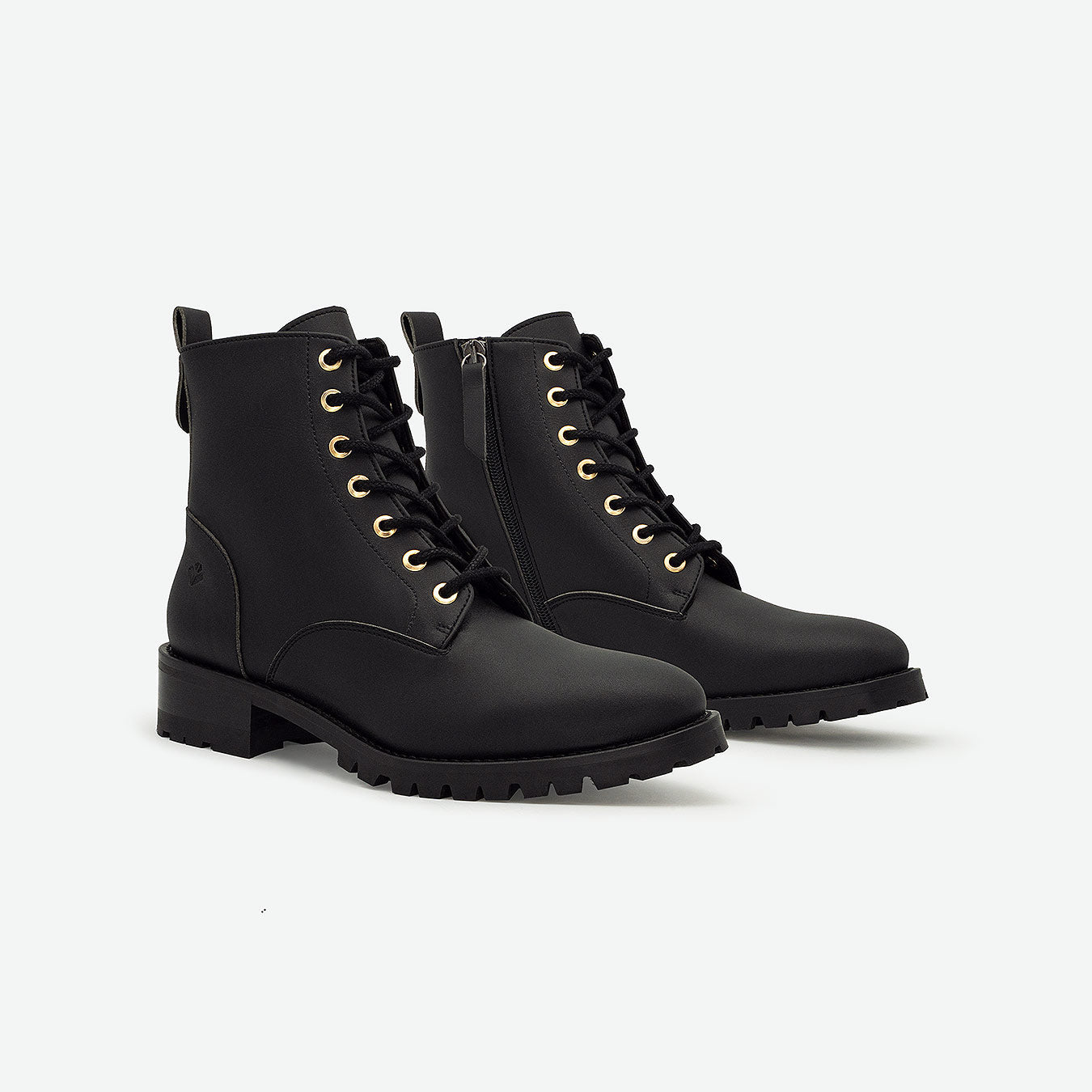 Athena - Schwarze Vegane Boots
