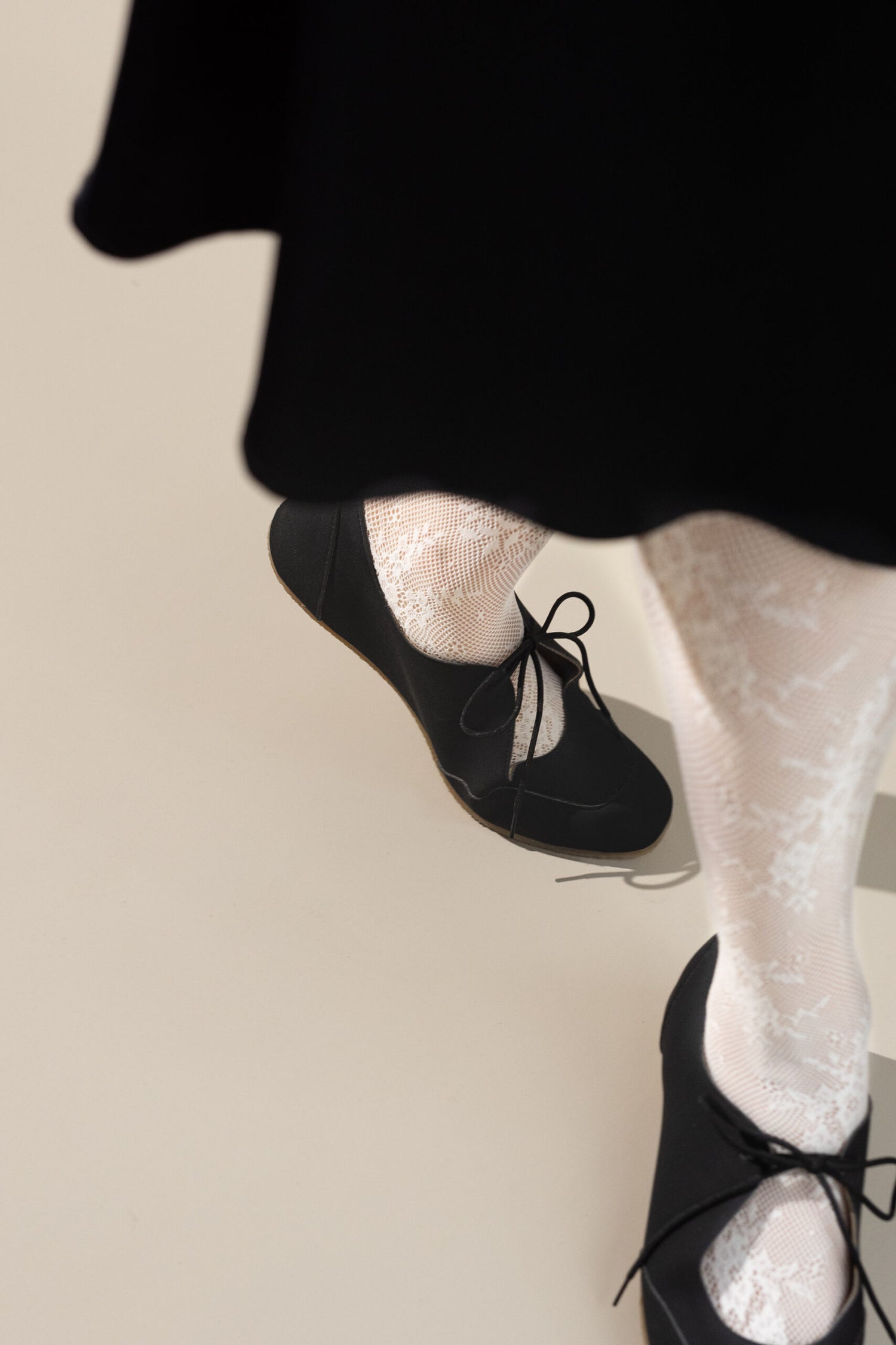 LOUISE Vegan Ballerina Flats in Black