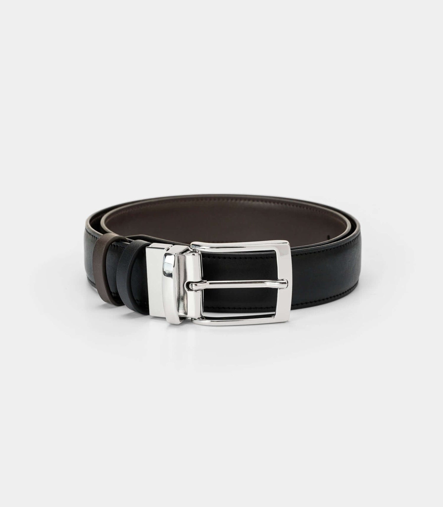 Reversible Vegan Belt – Black & Brown