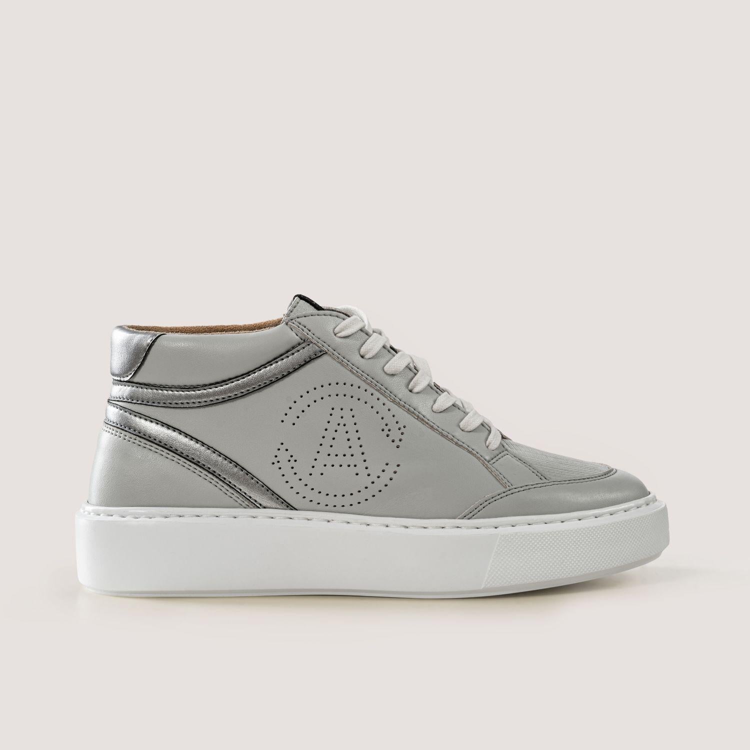 BLANKA Vegane Apfelleder Sneaker in Grau