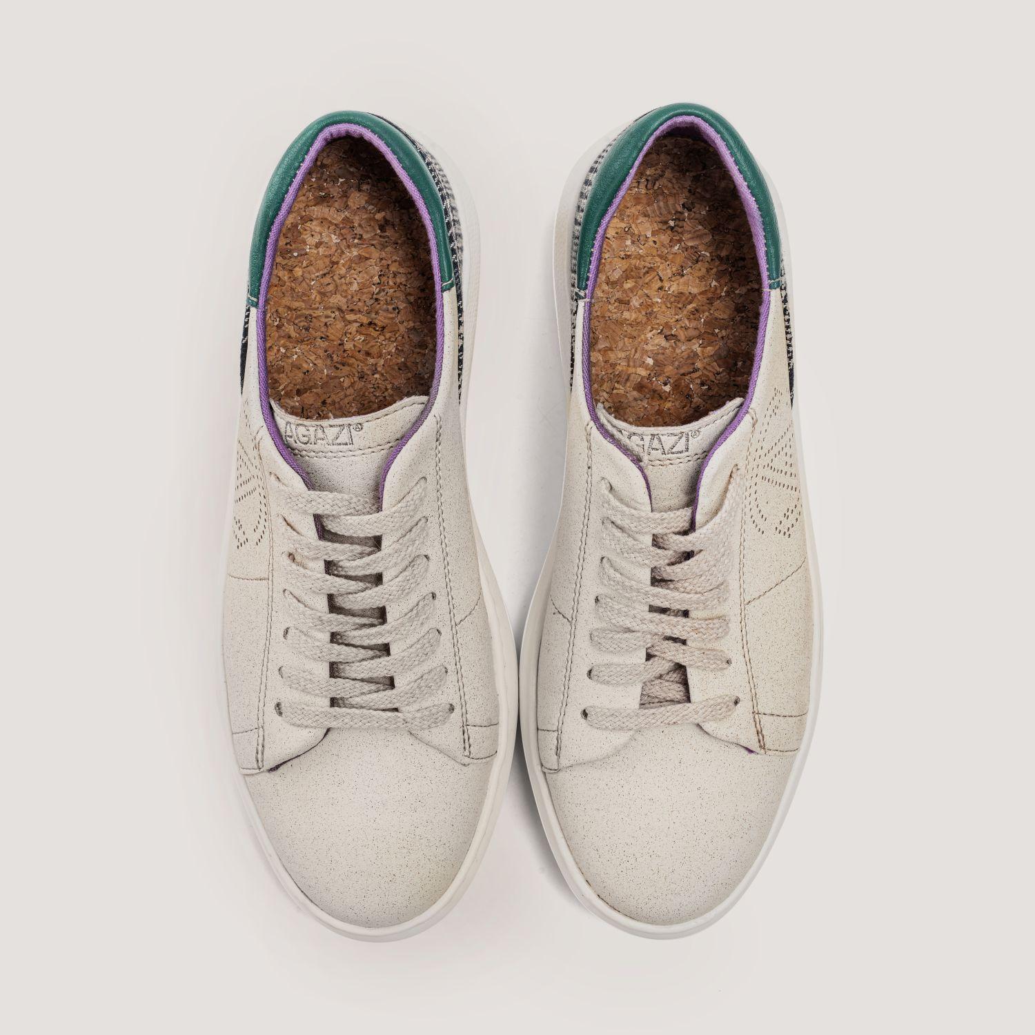 JANE - apple & corn sneakers - turquoise – front view