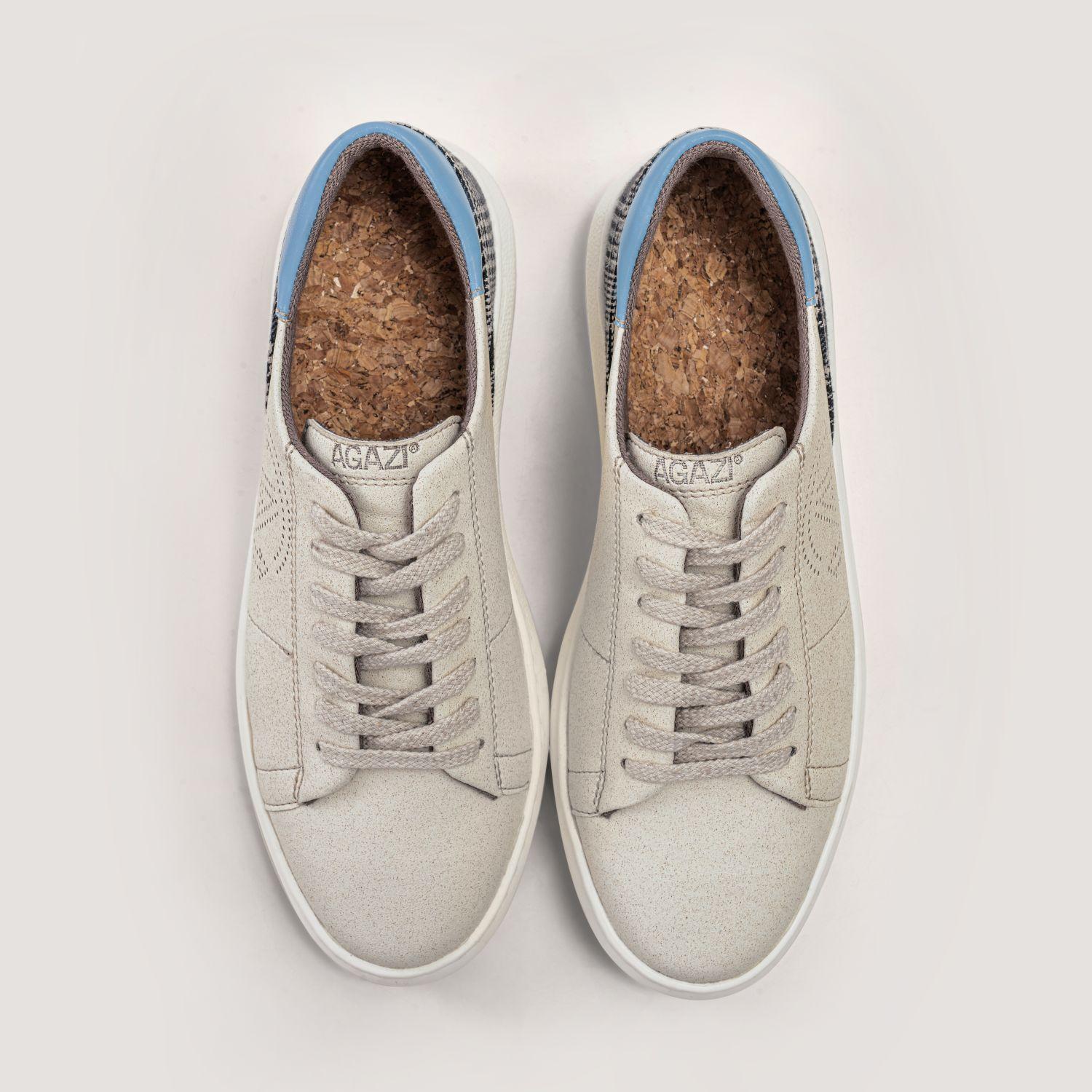 JANE - apple & corn sneakers - sky blue – front view