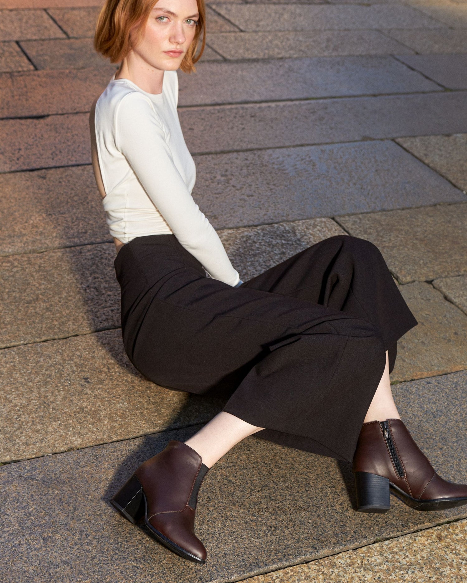 HANA vegane Stiefeletten: chocolate