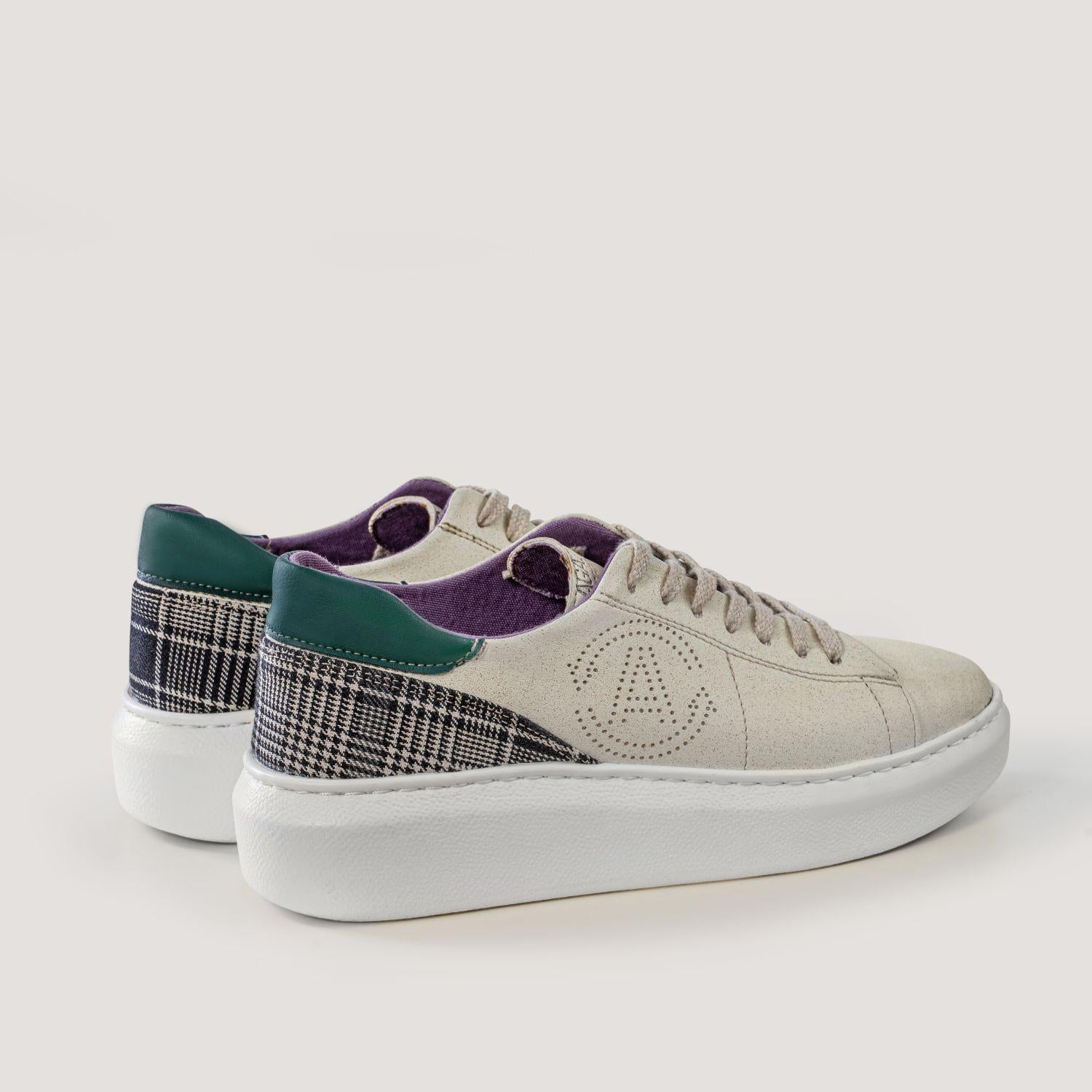 JANE - apple & corn sneakers - turquoise – rear view