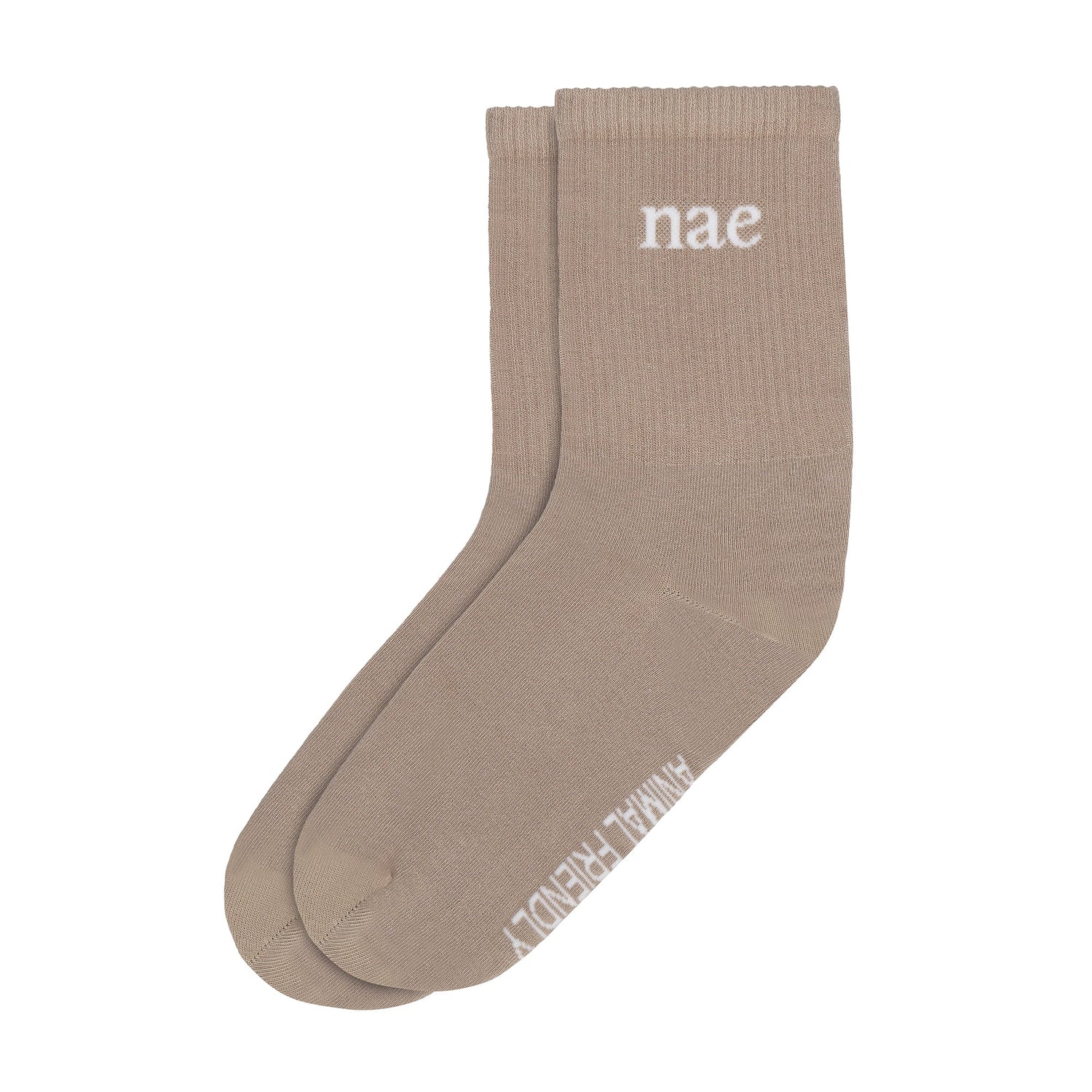 organic cotton sock creme camel beige