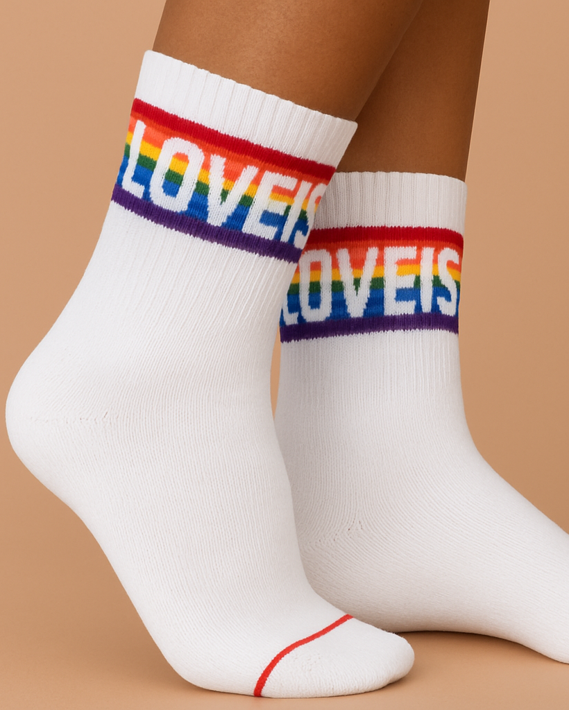 Calzini rispettosi degli animali LGTBI+ accessori vegani cruelty-free taglie M e L elastici