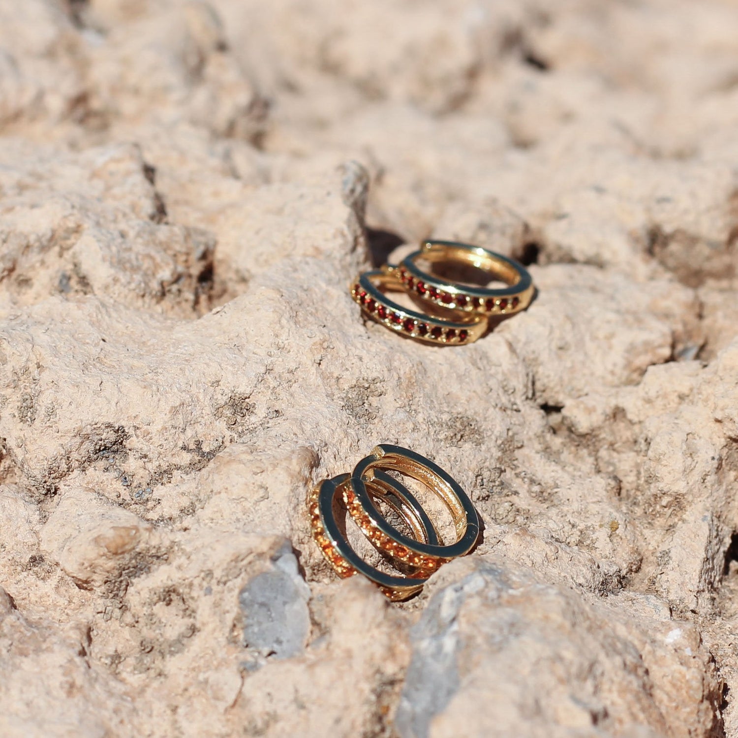 Odyssey garnet hoops