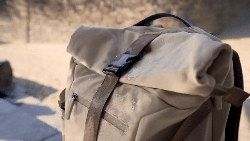 Nomad Hemp Backpack in Dark Green