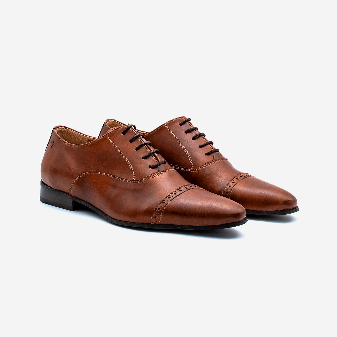 Watson Marron Glacé - Vegan Richelieu Oxford Shoe
