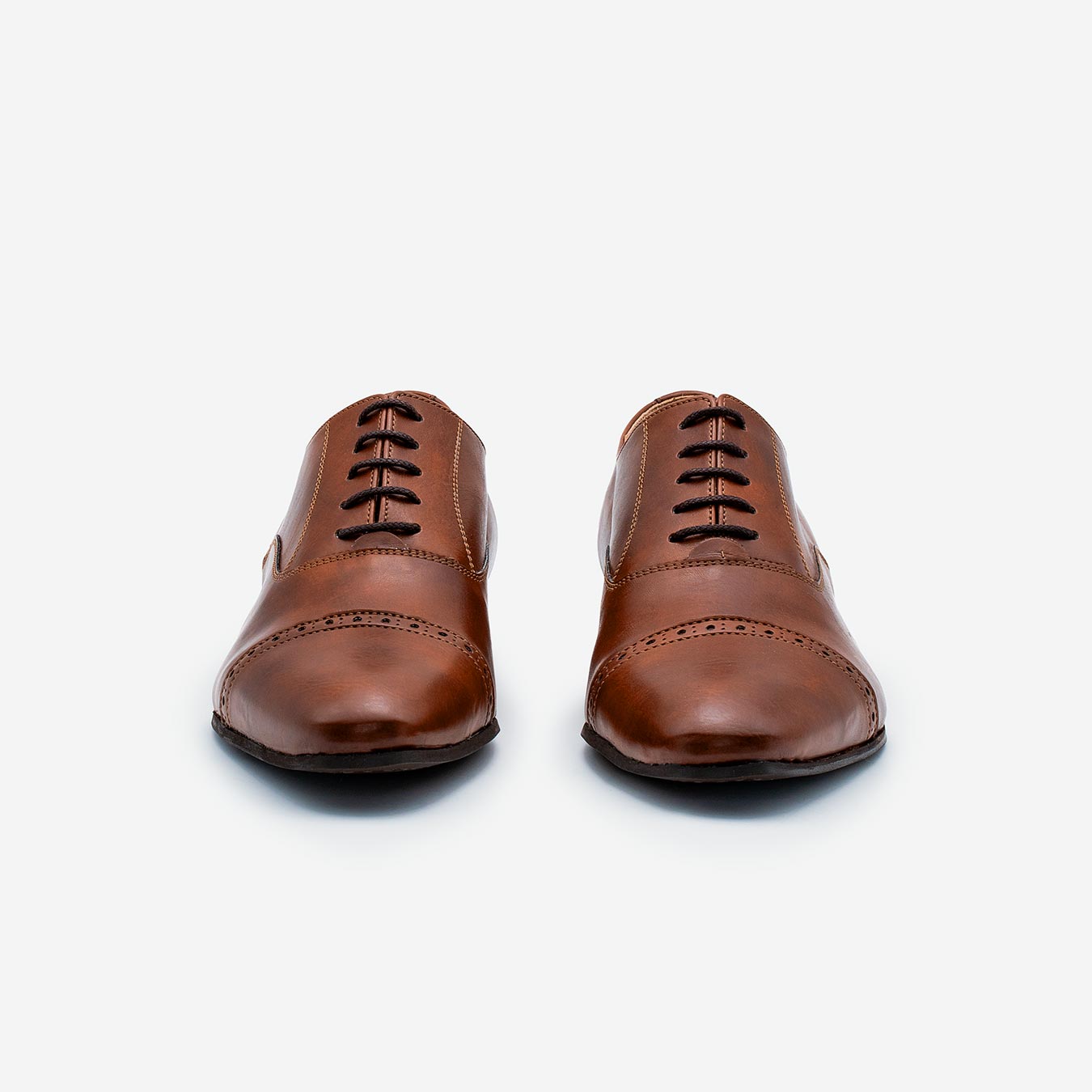 Watson Marron Glacé - Vegane Richelieu Oxford Schuhe