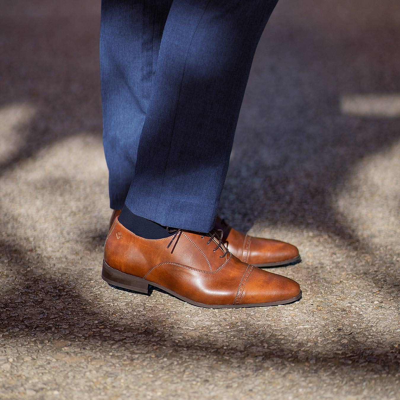 Watson Marron Glacé - Vegane Richelieu Oxford Schuhe