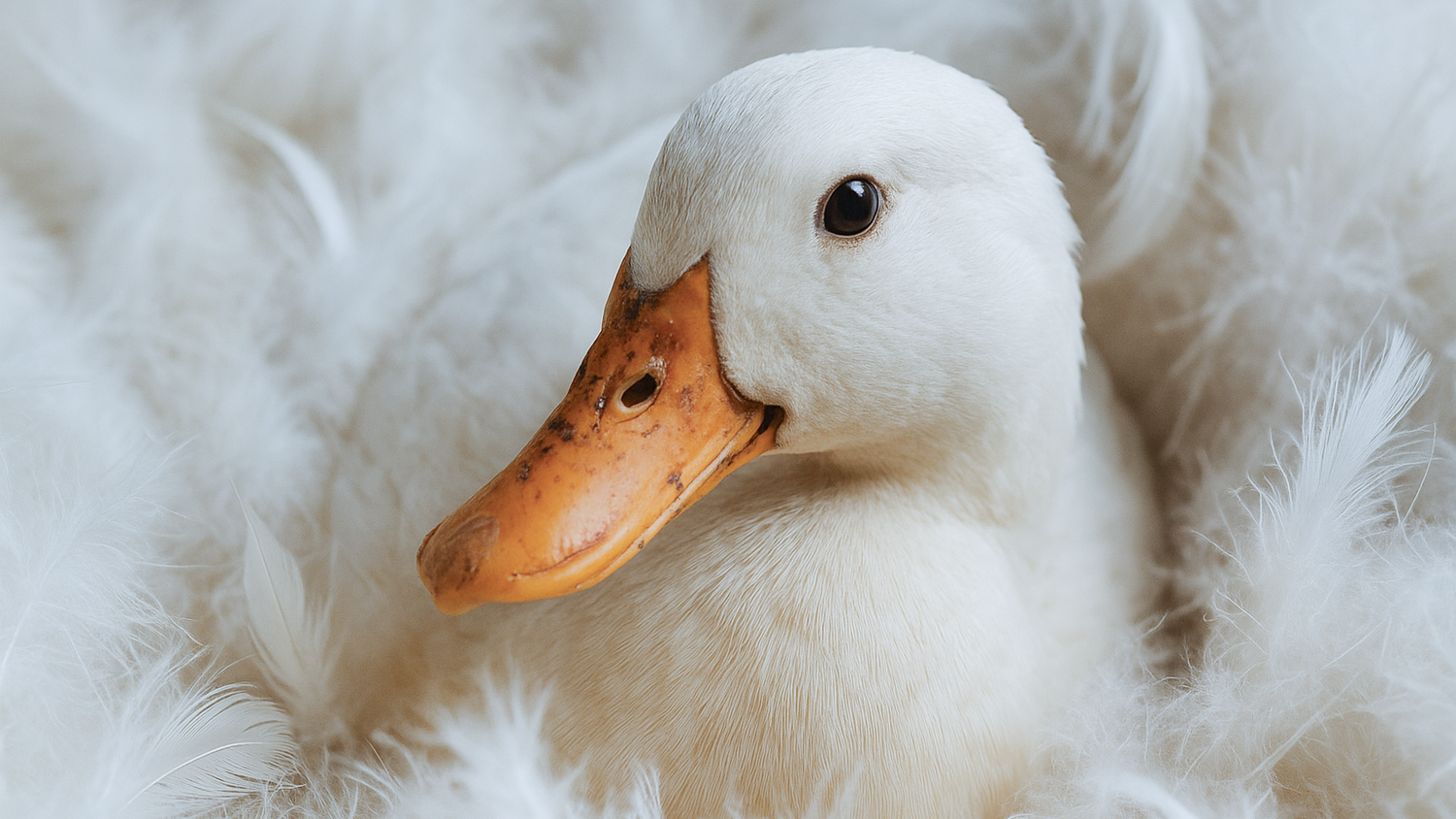 Title Image for the blog article - Why Down Is Not Vegan – And How to Stay Warm Without Animal Suffering