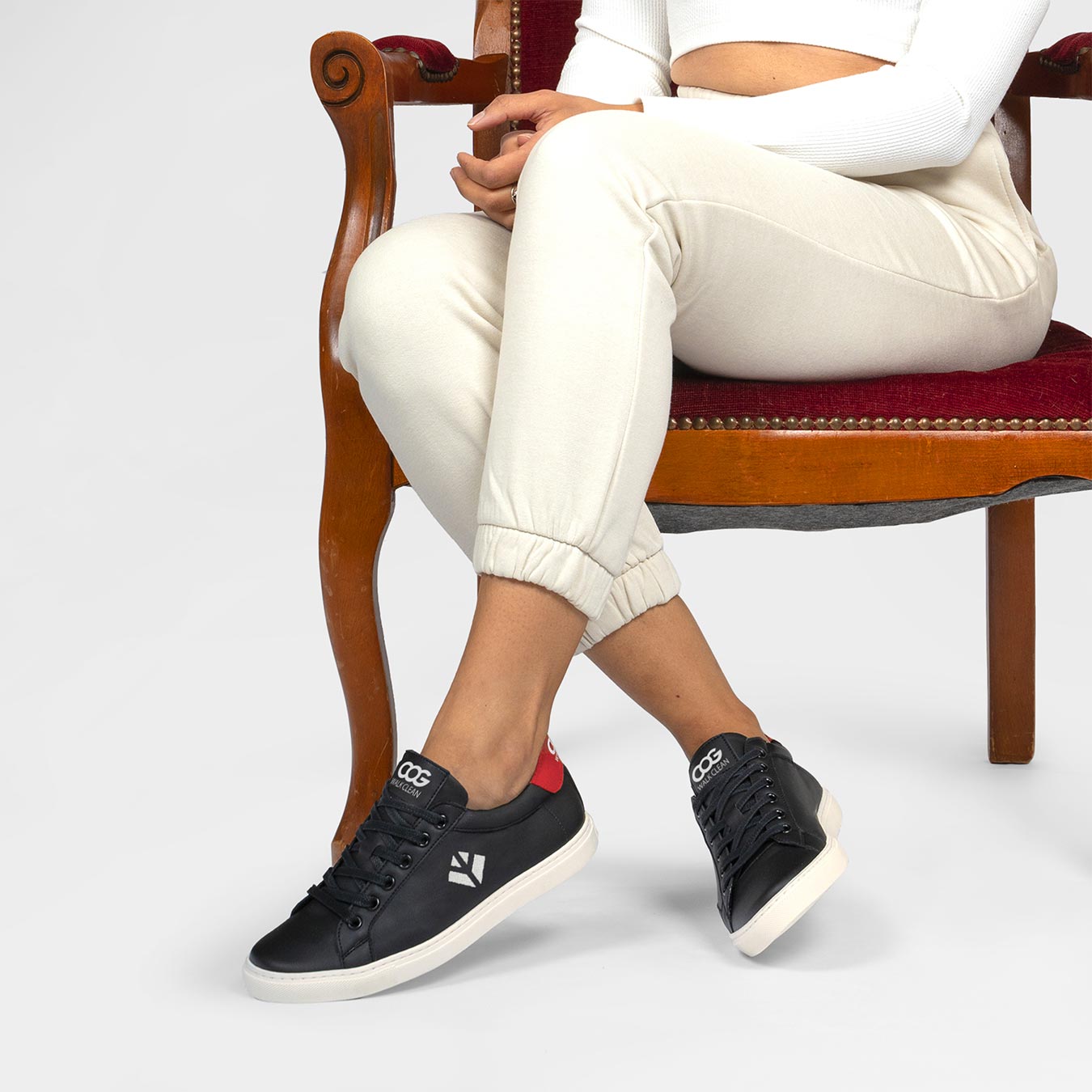 Winton Sneaker - Black Red White
