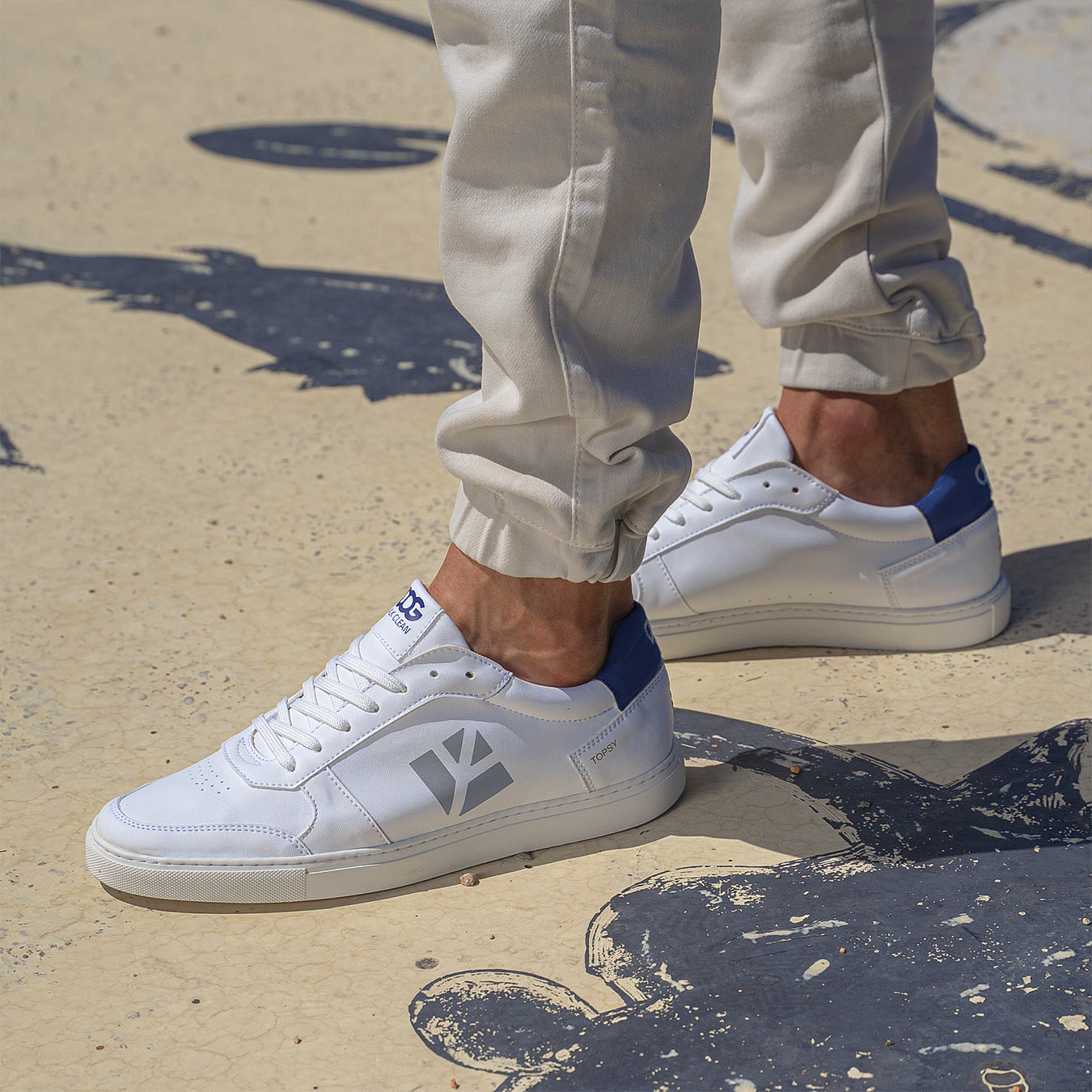 Topsy Sneaker - White Blue