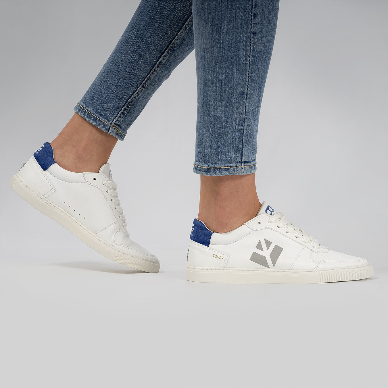 Topsy Sneaker - White Blue