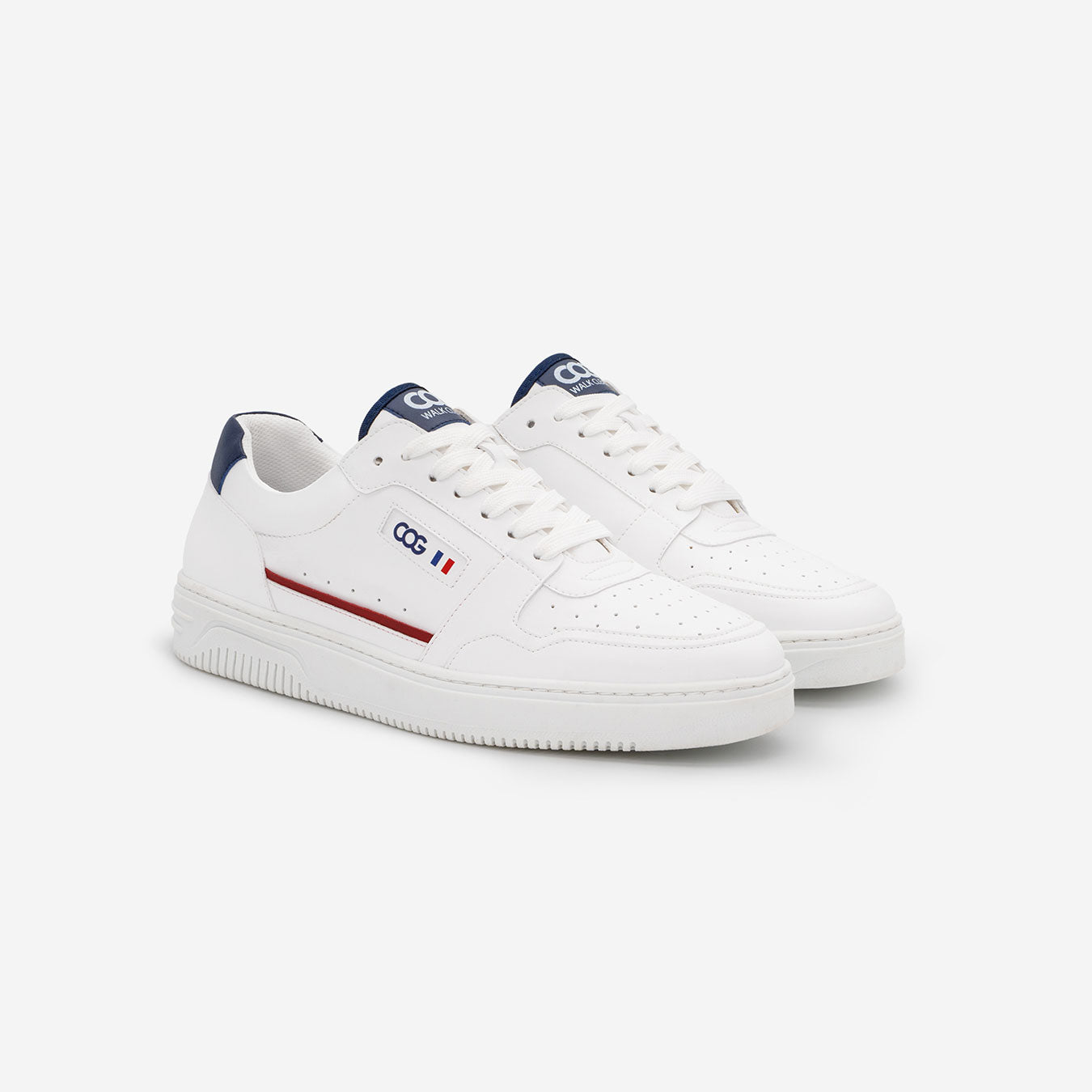 Able - White & Blue Vegan Corn Sneaker