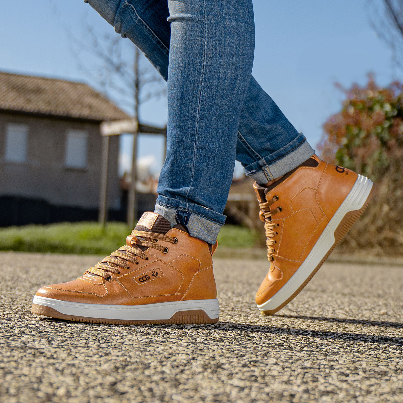 Baker - Camel Vegan High-Top Sneaker