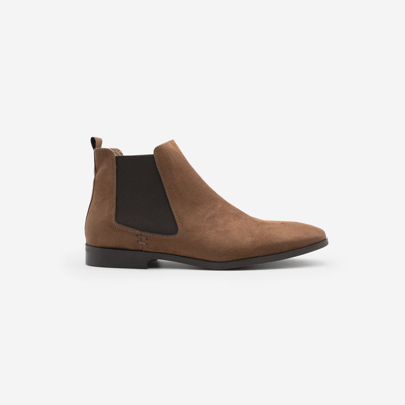 Alan Chelsea Boots - Braunes veganes Nubukleder