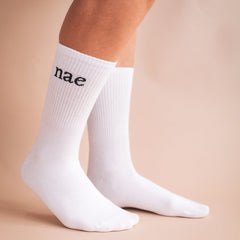white socks ankle shaft elastic breathable adjustable NAE