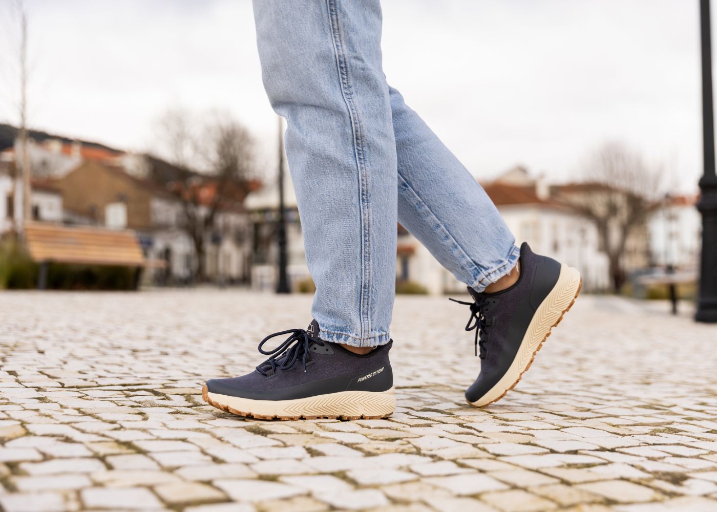 Trekker wasserdichte Hanfschuhe für Männer in Marineblau