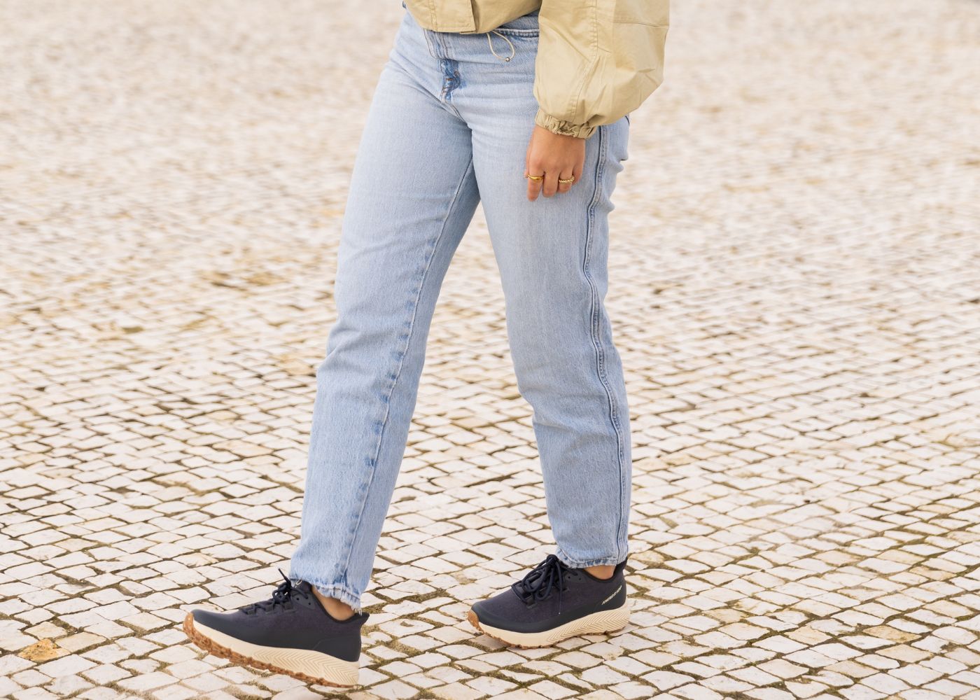 Trekker wasserdichte Hanfschuhe für Frauen in Marineblau