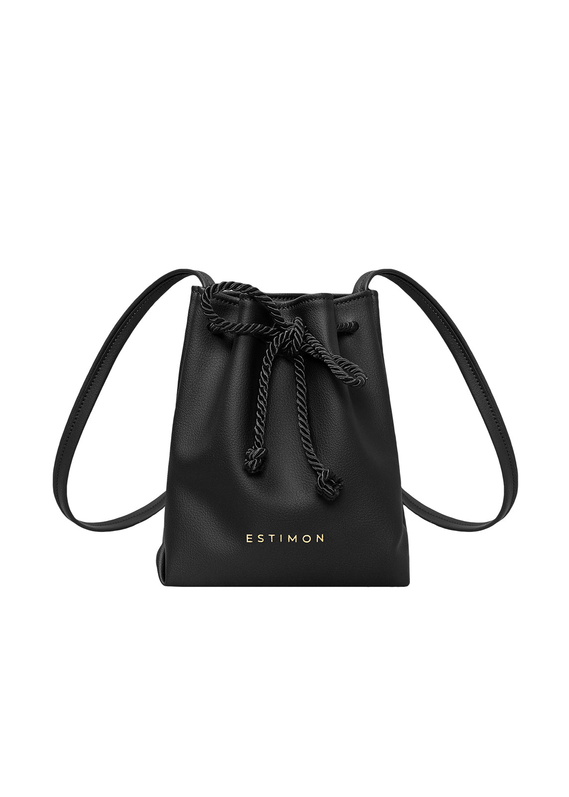 MINI POUCH BAG grape leather black