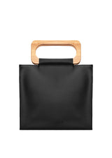 BASKET BAG olive leather black