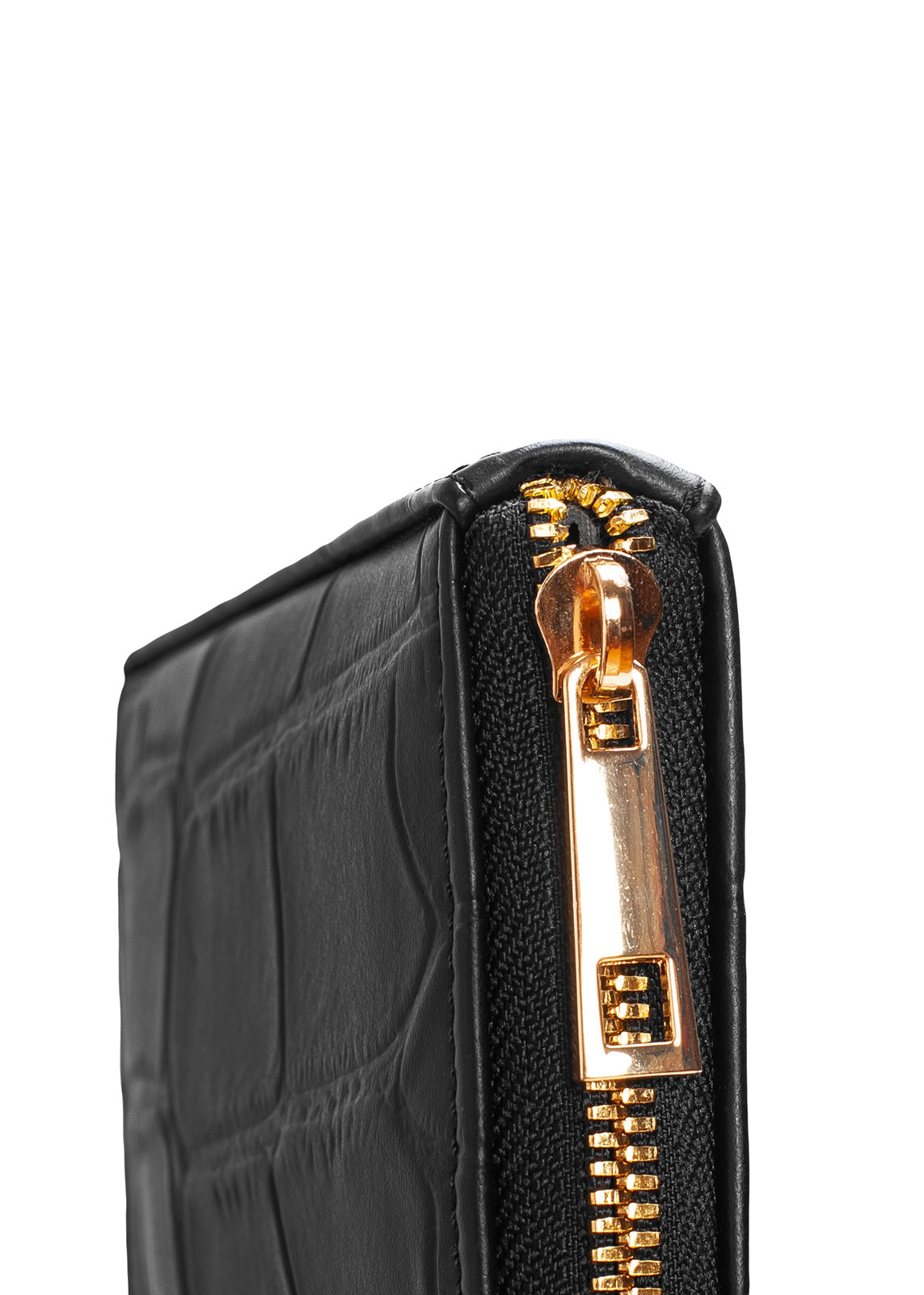 MULTI WALLET corn leather black crocodile