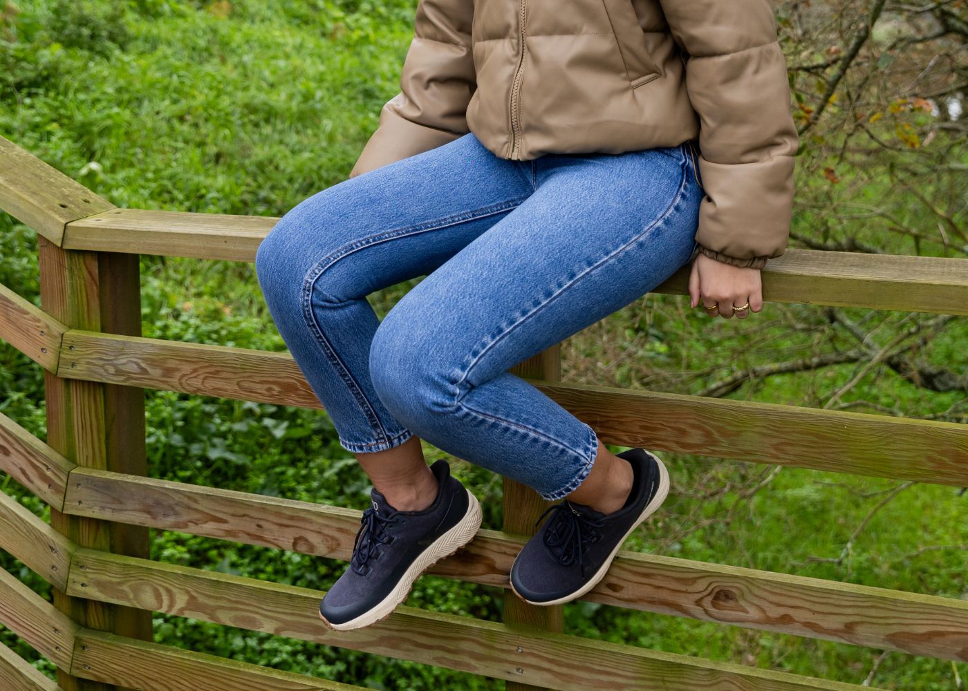 Trekker wasserdichte Hanfschuhe für Frauen in Marineblau