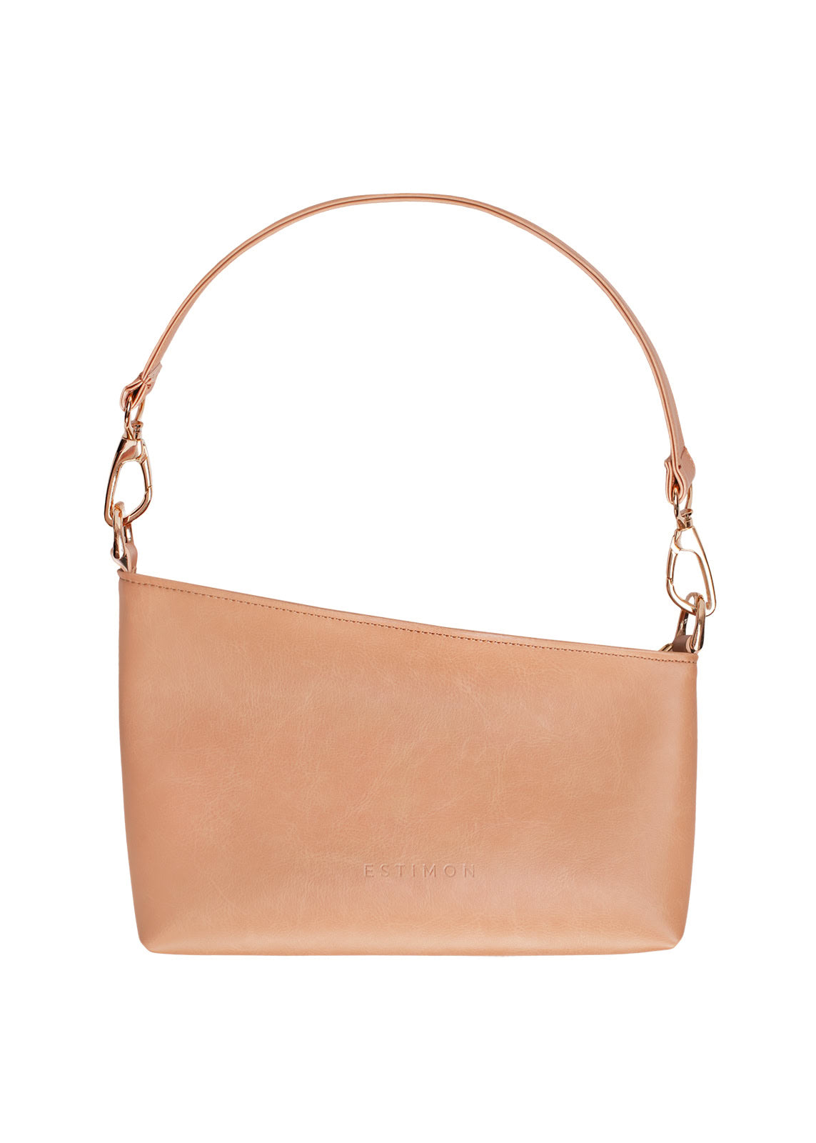 SLICED BAGUETTE BAG aus Maisleder in nude