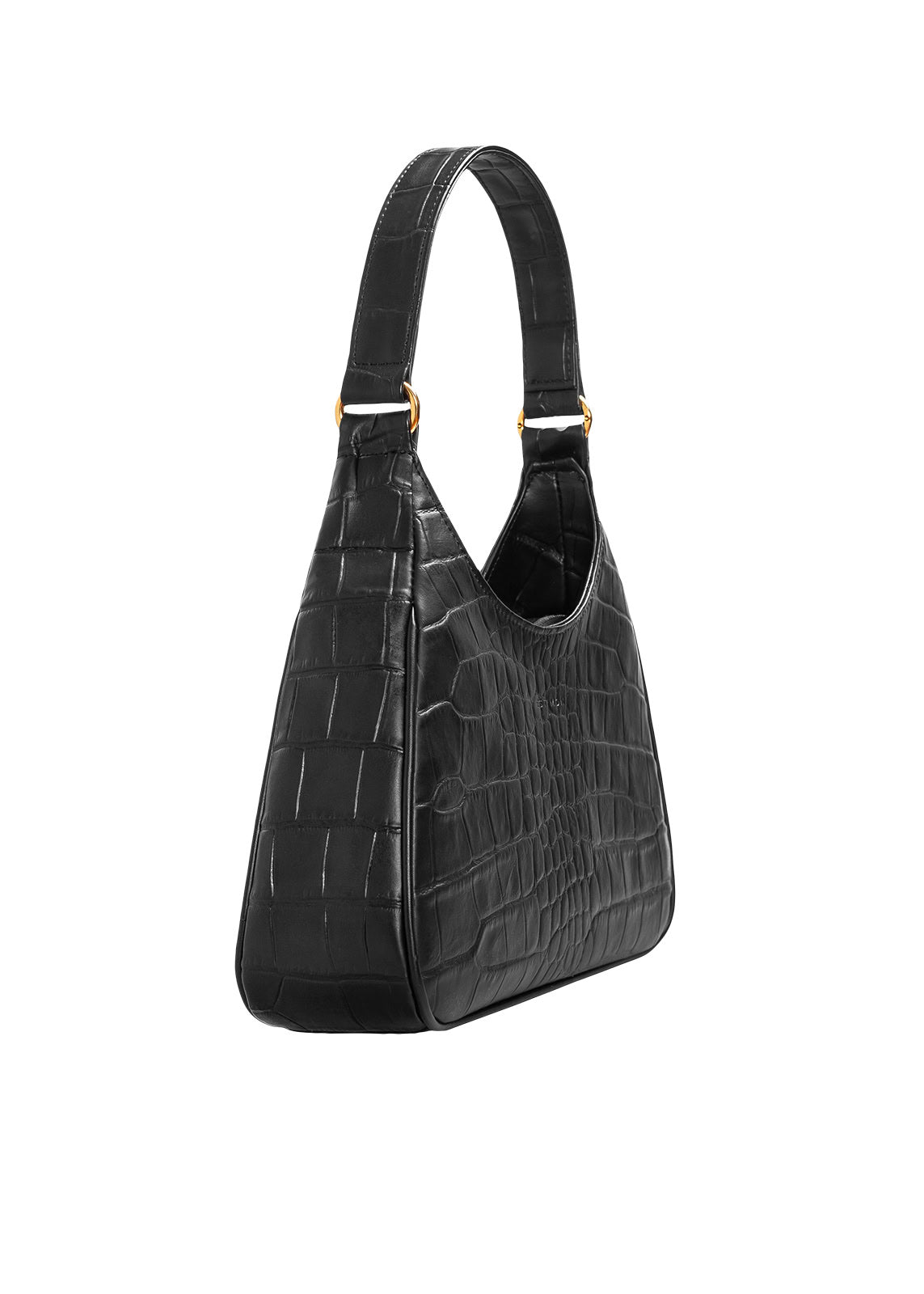 AUDREY BAG aus Maisleder in schwarz Kroko