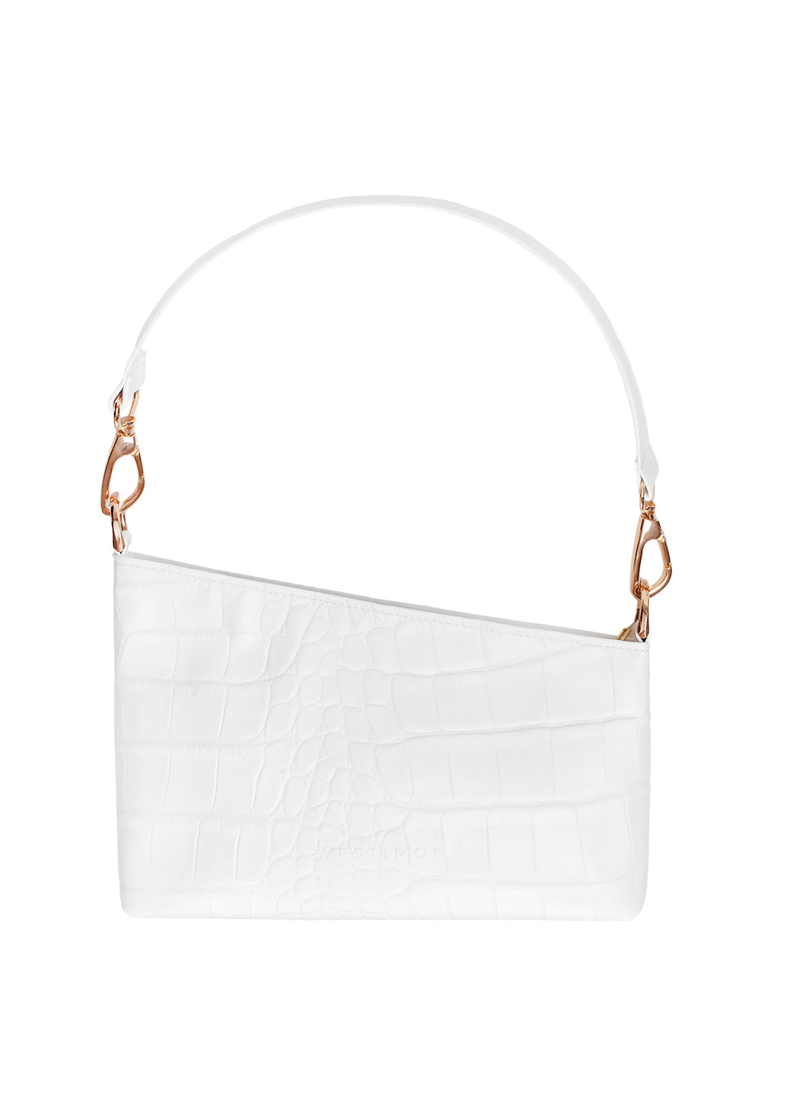 SLICED BAGUETTE BAG corn leather white croco – NEW WORLD GUARDIANS