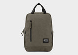 Kleiner Hanf-Rucksack in Dunkelgrün