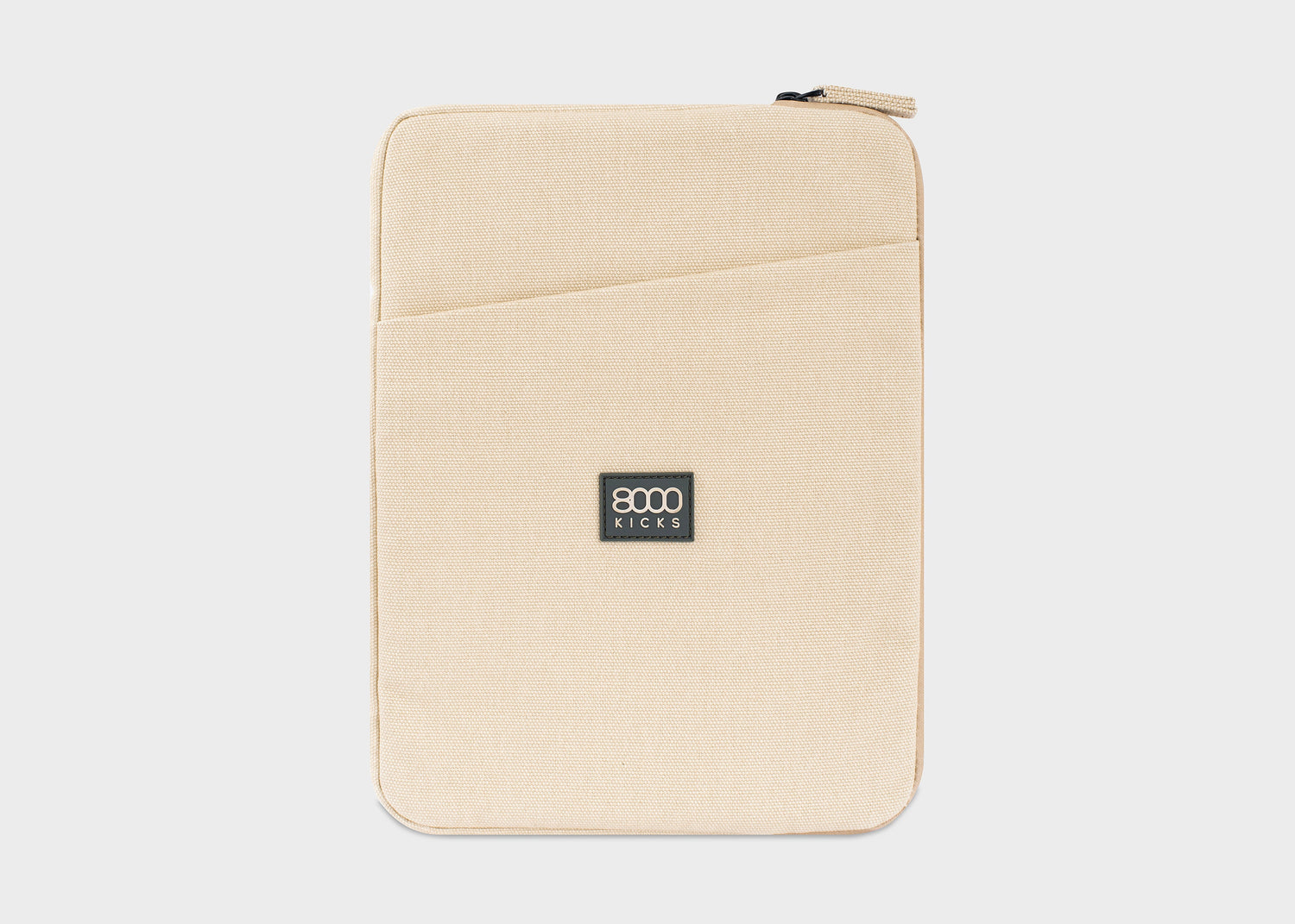 Laptop Hülle aus Hanf in Beige & Schwarz