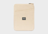 Laptop Hülle aus Hanf in Beige & Schwarz