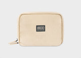 Tech Organizer Tasche aus Hanf in Schwarz und Beige